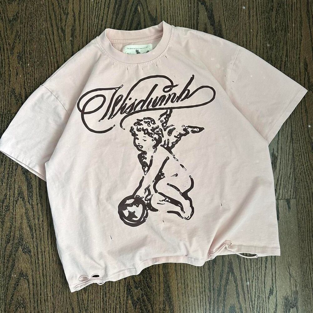 Wisdumb NY “TRAD” Sample Tee Pink Size Large